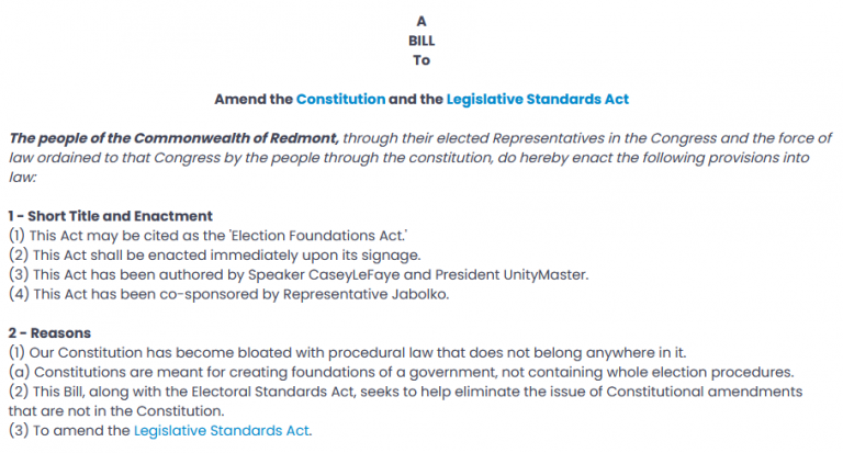 Election Foundations Act